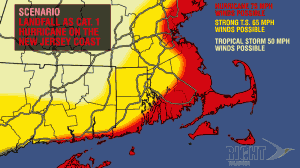 Hurricane Sandy potential wind impacts in Southern New England