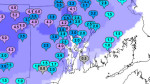 Interactive NWS snow totals map - click for details