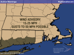 Wind Advisory until 10pm Sunday