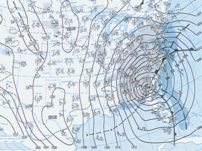 Surface Weather Map - March 13, 1993